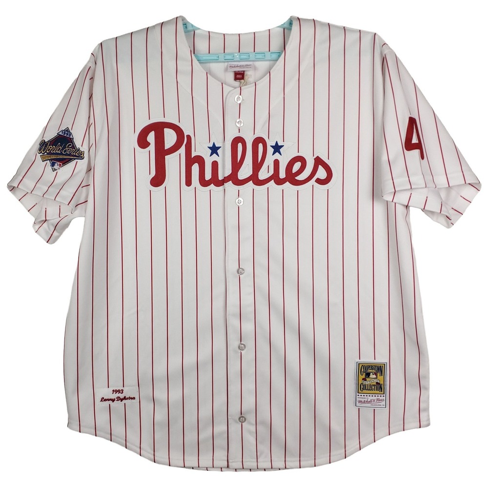 Authentic Lenny Dykstra Philadelphia Phillies Mitchell & Ness MLB 3XL Jersey NWT